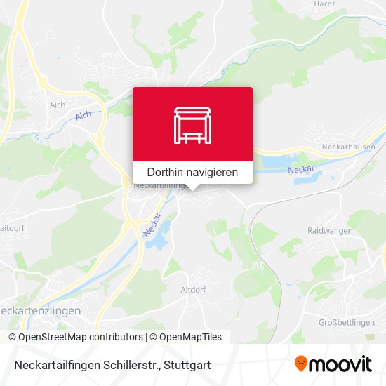 Neckartailfingen Schillerstr. Karte