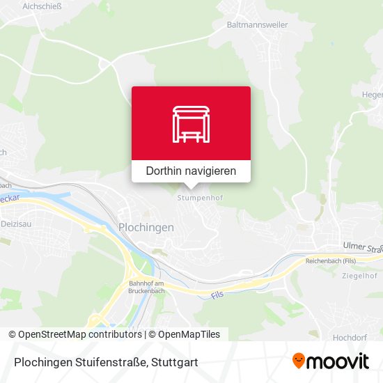 Plochingen Stuifenstraße Karte