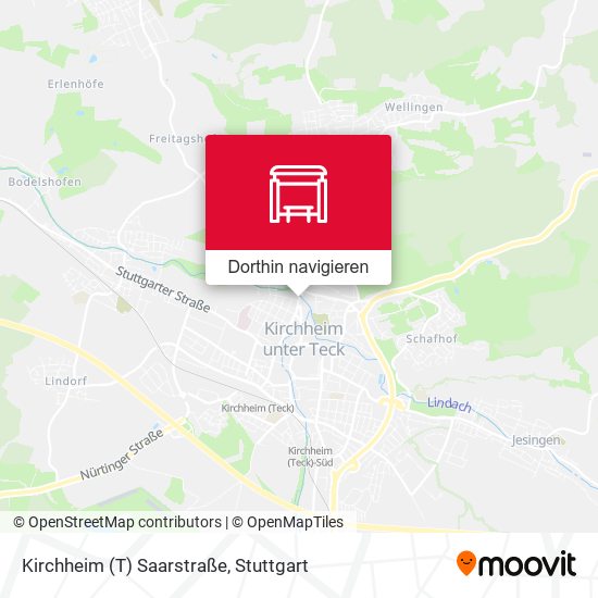 Kirchheim (T) Saarstraße Karte
