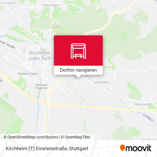 Kirchheim (T) Einsteinstraße Karte