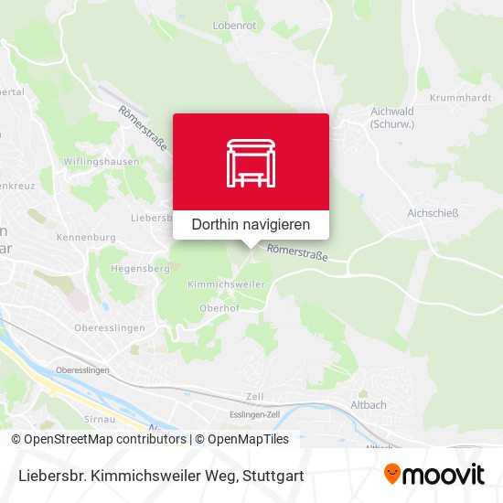 Liebersbr. Kimmichsweiler Weg Karte
