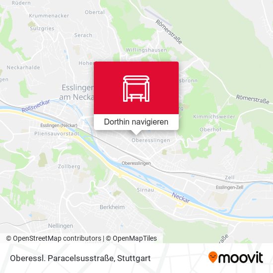 Oberessl. Paracelsusstraße Karte
