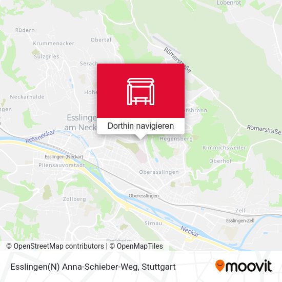 Esslingen(N) Anna-Schieber-Weg Karte