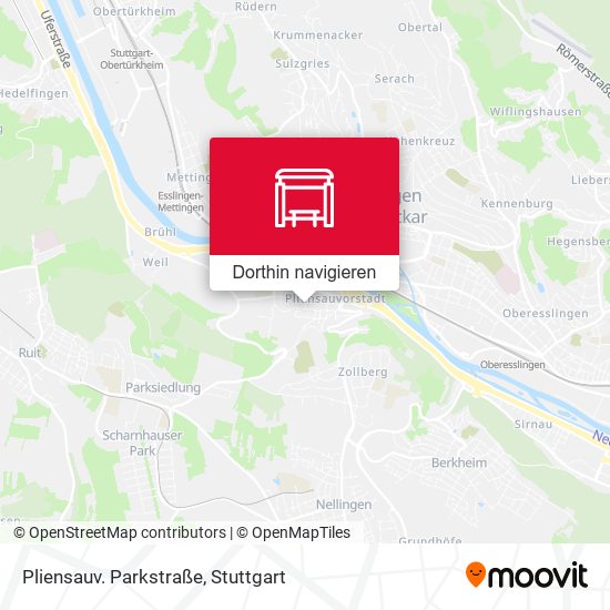 Pliensauv. Parkstraße Karte