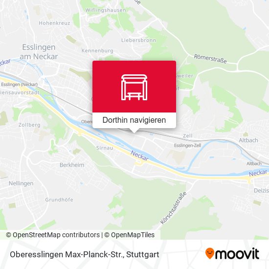 Oberesslingen Max-Planck-Str. Karte