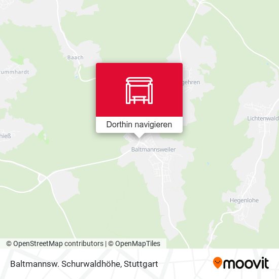 Baltmannsw. Schurwaldhöhe Karte