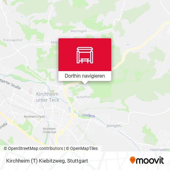 Kirchheim (T) Kiebitzweg Karte