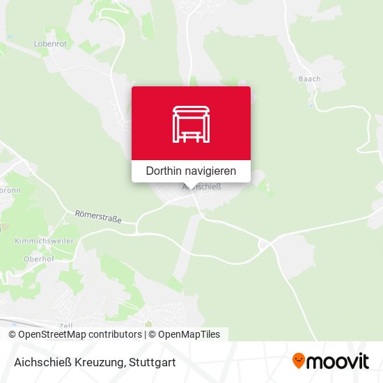 Aichschieß Kreuzung Karte