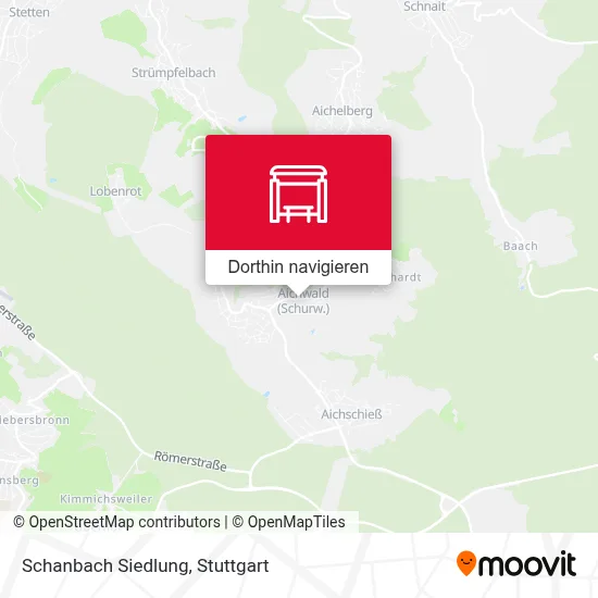 Schanbach Siedlung Karte