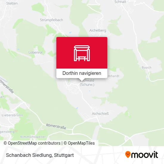 Schanbach Siedlung Karte