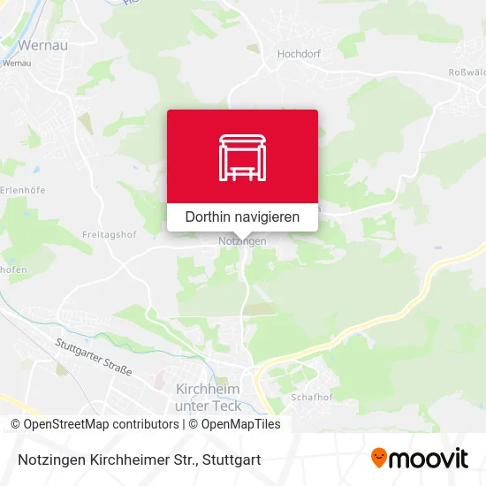Notzingen Kirchheimer Str. Karte