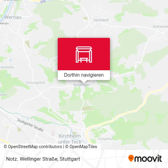 Notz. Wellinger Straße Karte