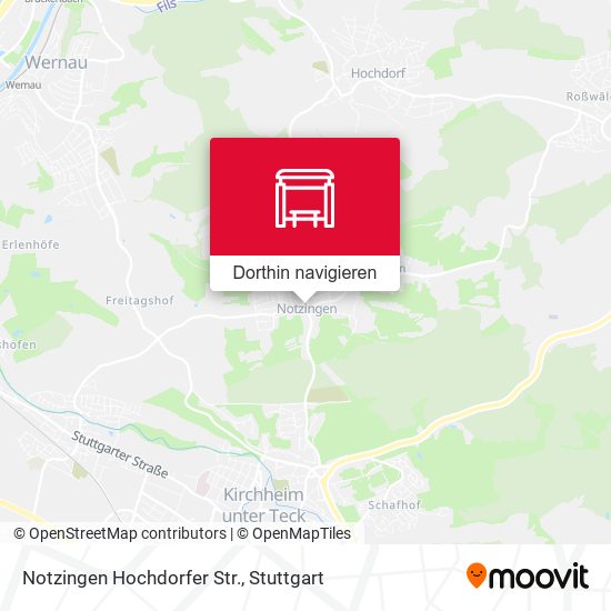 Notzingen Hochdorfer Str. Karte