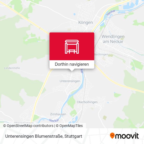 Unterensingen Blumenstraße Karte