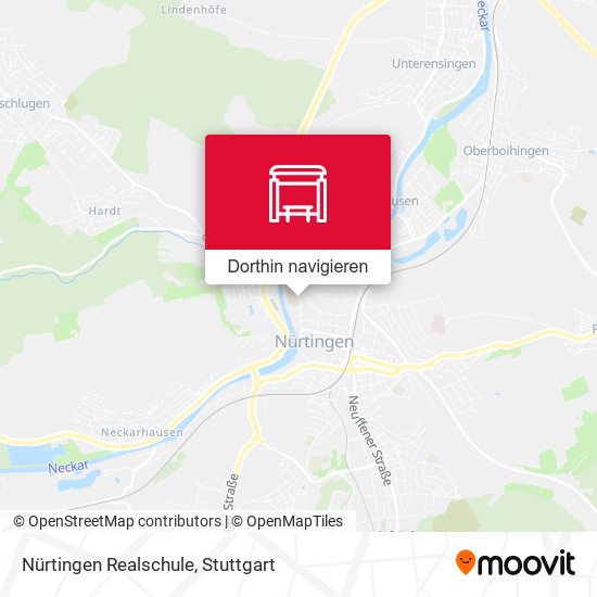 Nürtingen Realschule Karte