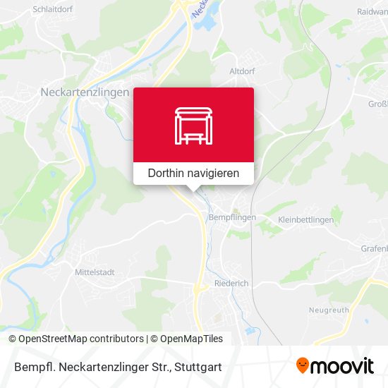 Bempfl. Neckartenzlinger Str. Karte
