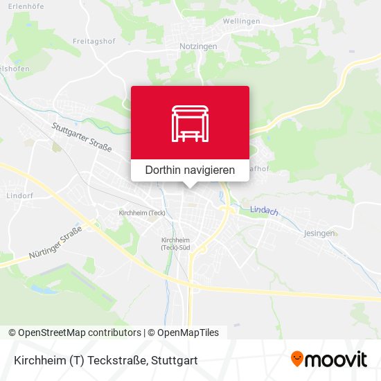 Kirchheim (T) Teckstraße Karte
