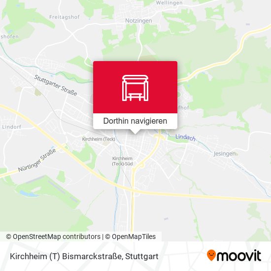 Kirchheim (T) Bismarckstraße Karte