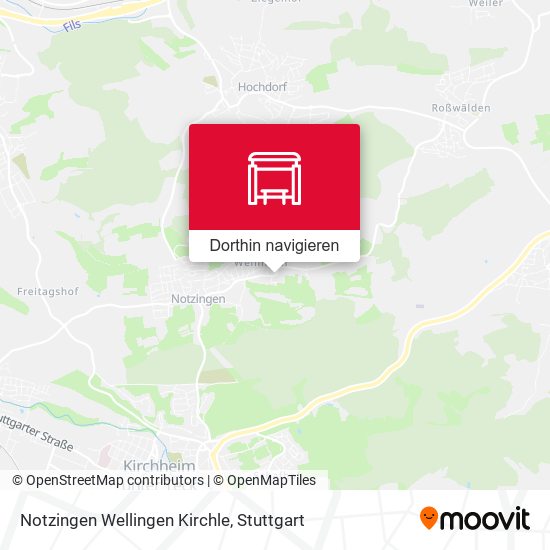 Notzingen Wellingen Kirchle Karte