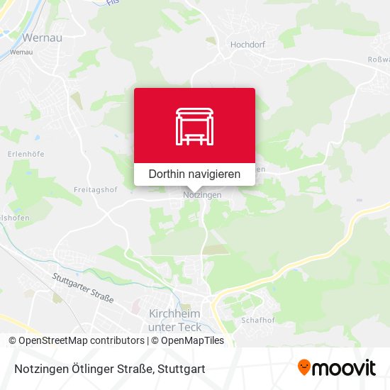 Notzingen Ötlinger Straße Karte
