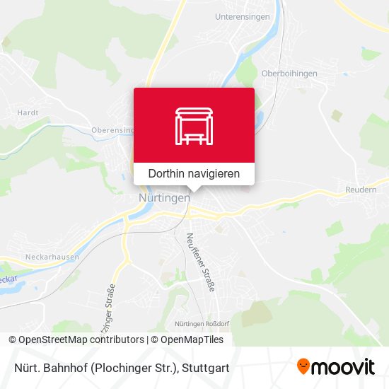 Nürt. Bahnhof (Plochinger Str.) Karte