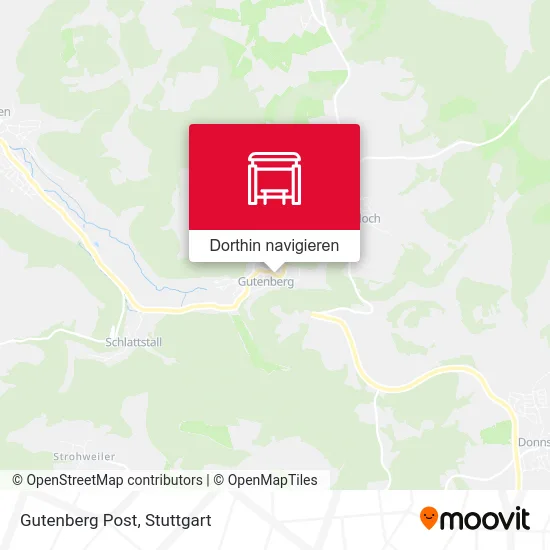 Gutenberg Post Karte