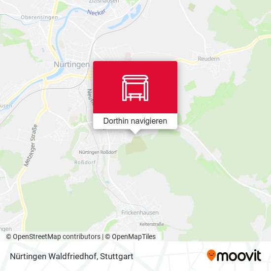 Nürtingen Waldfriedhof Karte