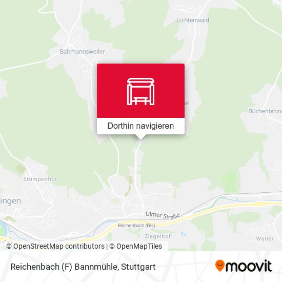 Reichenbach (F) Bannmühle Karte