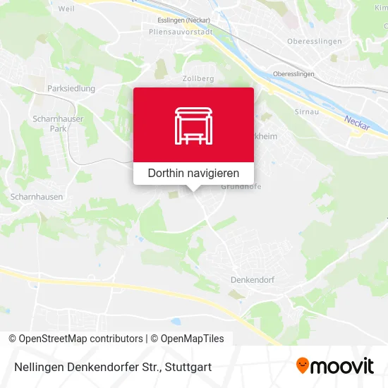Nellingen Denkendorfer Str. Karte