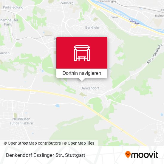 Denkendorf Esslinger Str. Karte
