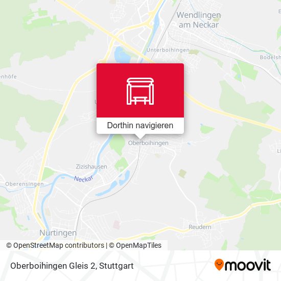 Oberboihingen Gleis 2 Karte