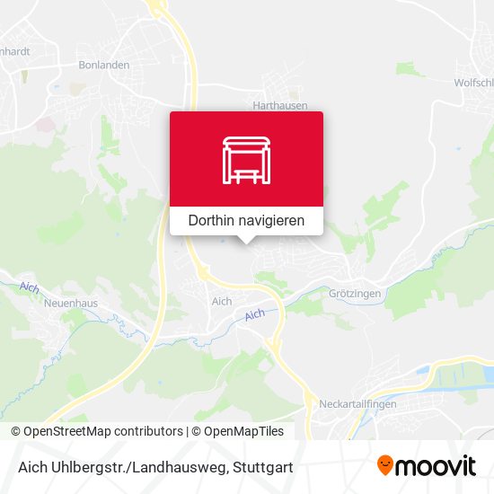 Aich Uhlbergstr./Landhausweg Karte