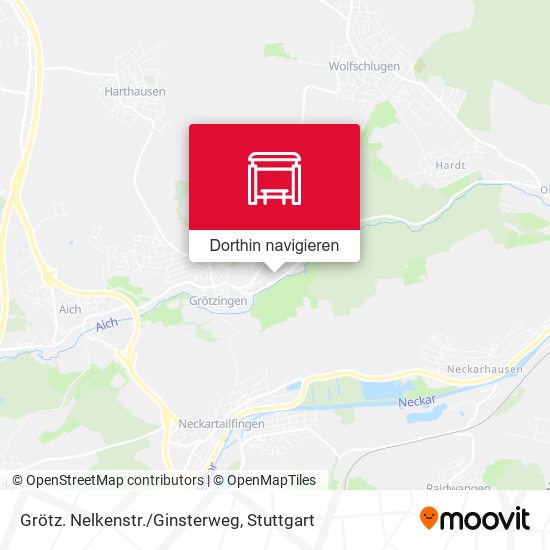 Grötz. Nelkenstr./Ginsterweg Karte
