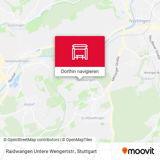 Raidwangen Untere Wengertstr. Karte