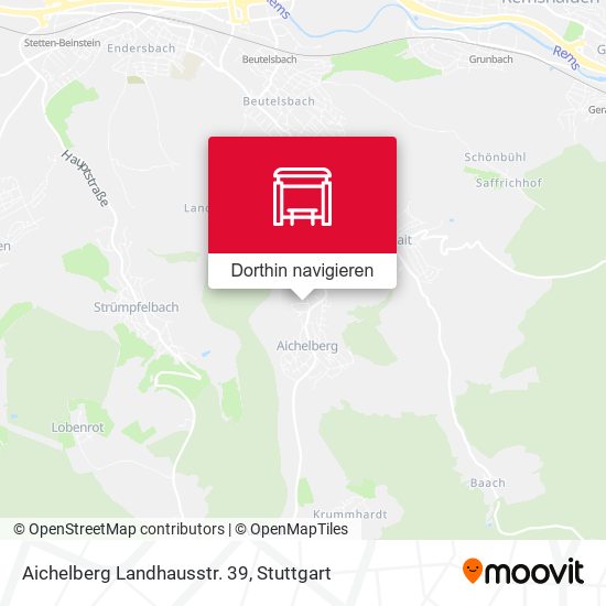 Aichelberg Landhausstr. 39 Karte