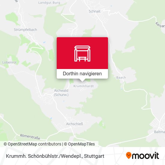 Krummh. Schönbühlstr./Wendepl. Karte