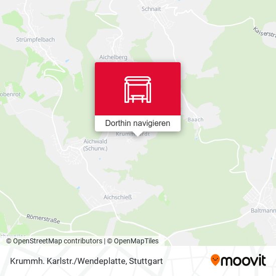 Krummh. Karlstr./Wendeplatte Karte