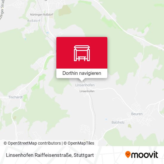 Linsenhofen Raiffeisenstraße Karte