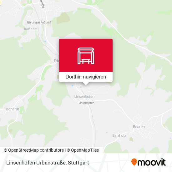 Linsenhofen Urbanstraße Karte