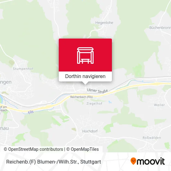 Reichenb.(F) Blumen-/Wilh.Str. Karte