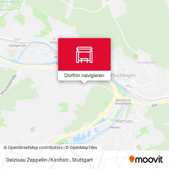 Deizisau Zeppelin-/Kirchstr. Karte