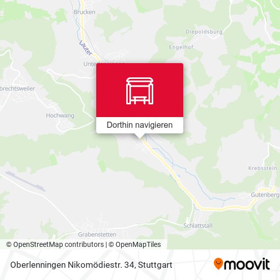 Oberlenningen Nikomödiestr. 34 Karte