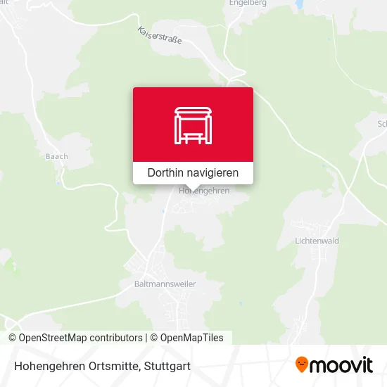 Hohengehren Ortsmitte Karte