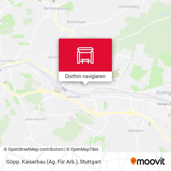 Göpp. Kaiserbau (Ag. Für Arb.) Karte