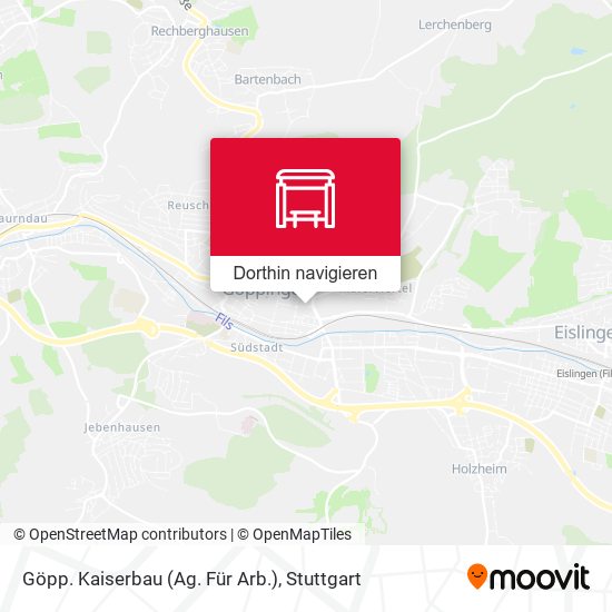 Göpp. Kaiserbau (Ag. Für Arb.) Karte