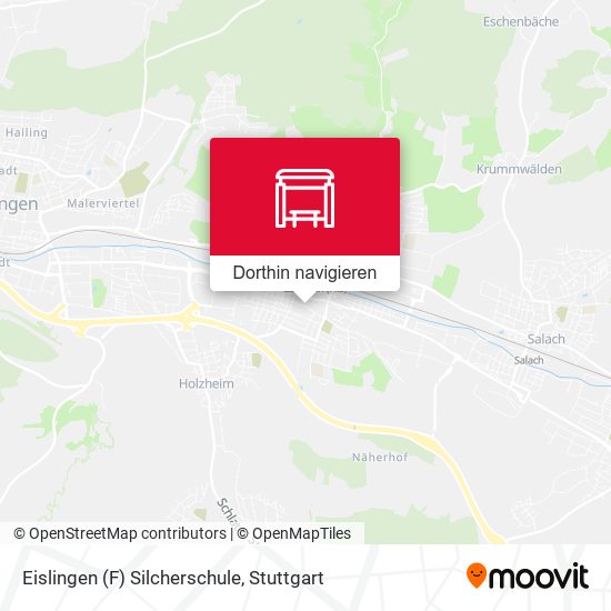 Eislingen (F) Silcherschule Karte