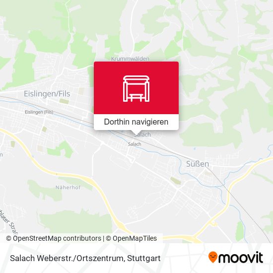 Salach Weberstr./Ortszentrum Karte