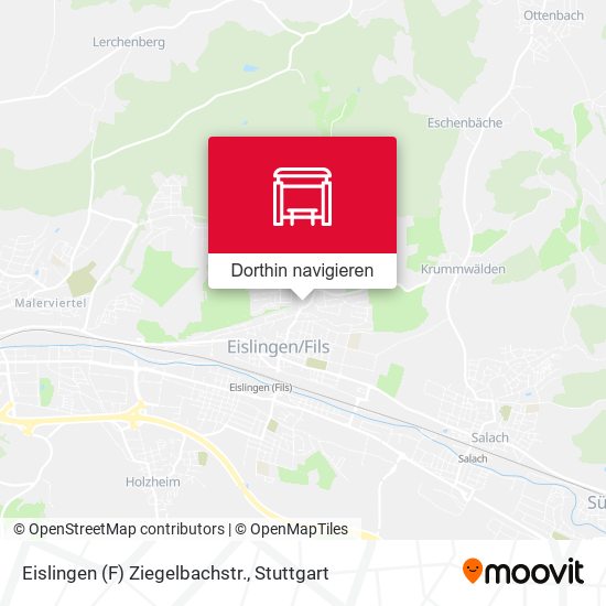Eislingen (F) Ziegelbachstr. Karte