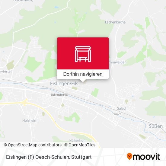 Eislingen (F) Oesch-Schulen Karte