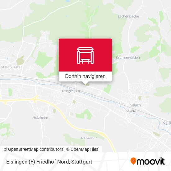 Eislingen (F) Friedhof Nord Karte